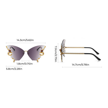 Schmetterlings-Sonnenbrille