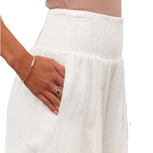 Sandsberg Hose mit Taschen aus einer Leinenmischung