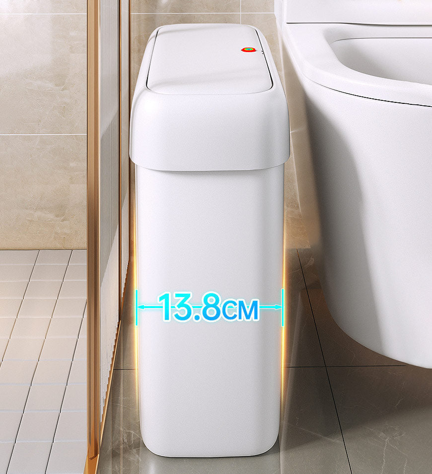 Sandsberg® Schmaler Badezimmer-Mülleimer mit Deckel Z39