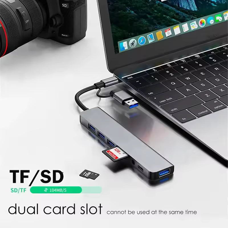 Sandsberg | Blueendless 8 In 1 Multifunktions Type-C / USB-C HUB Erweiterungsdock