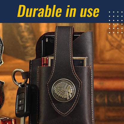 Multifunktionale Leder-Telefonhülle