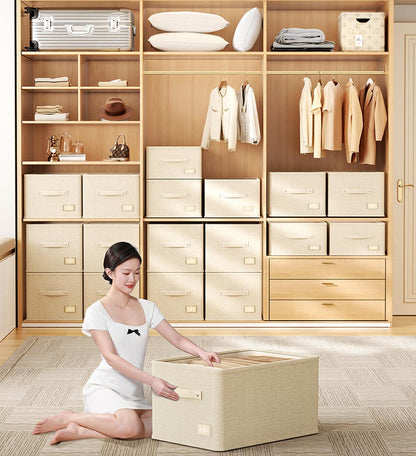 Sandsberg® Große, faltbare Stoffaufbewahrungsbox für Kleidung