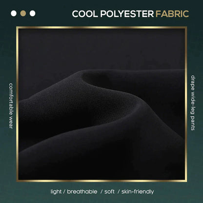 MODISCHE, PLISSIERTE HOSE MIT WEITEM BEIN