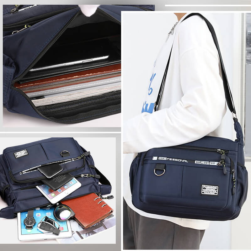 🔥40% Rabatt🔥Leichte wasserdichte Umhängetasche mit großem Fassungsvermögen