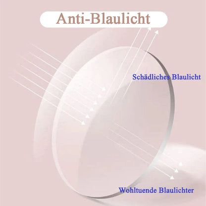 Modische randlose Anti-Blaulicht Lesebrille