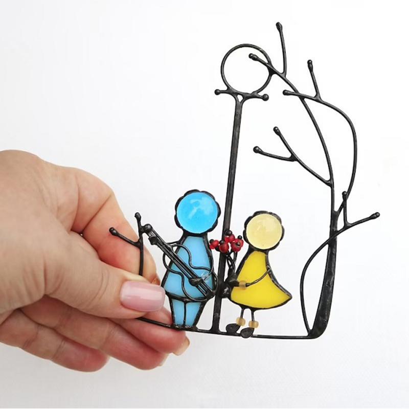 Sonnenfänger, Fensterbehang, Buntglaskunst