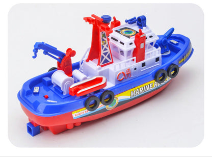 Sandsberg Marine Feuerboot für Jungen von 3 bis 6 Jahren, Simulationsmodell eines Schnellboots.