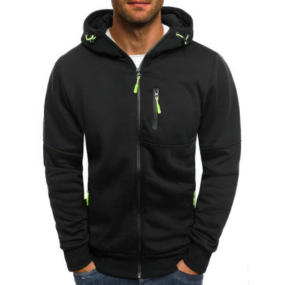 Bequeme Herren Hoodie Weste mit Reißverschluss