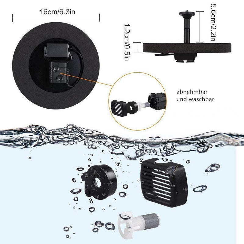 Sandsberg Solar Springbrunnen Pumpe