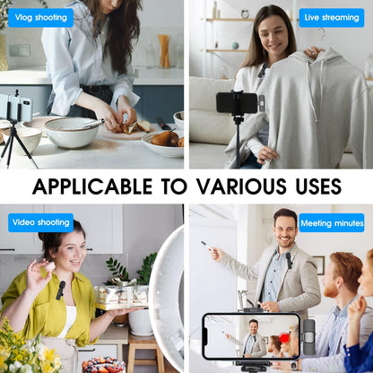 2-Pack kabelloses Mikrofon für iPhone iPad