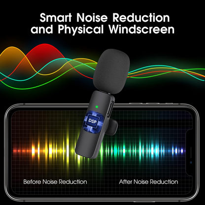 2-Pack kabelloses Mikrofon für iPhone iPad