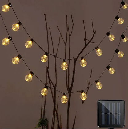 Wasserfeste Outdoor-Lichterketten - Solar-Gartenbeleuchtung für Balkon & Terrasse