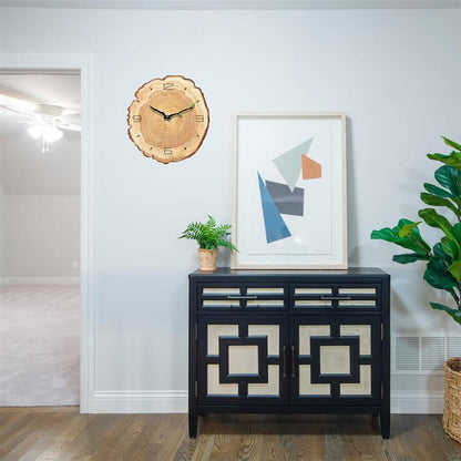 Sandsberg | Holz Jahresringe Wanduhr