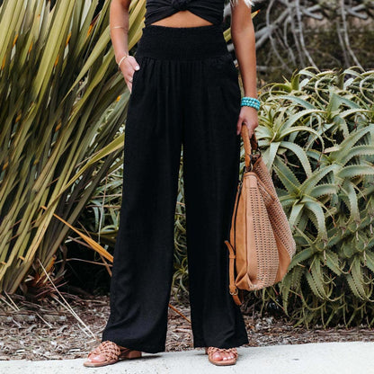 Sandsberg Hose mit Taschen aus einer Leinenmischung