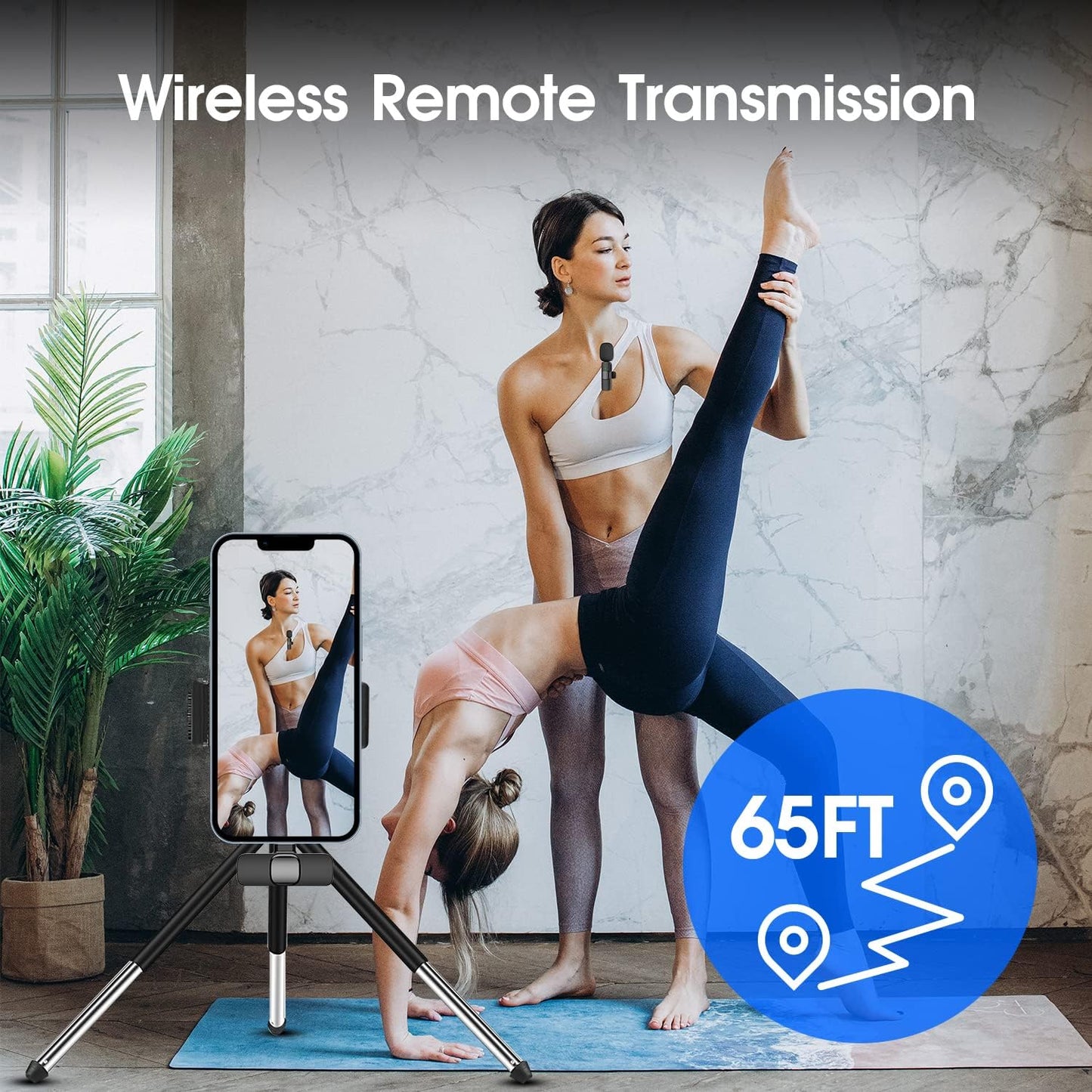 2-Pack kabelloses Mikrofon für iPhone iPad