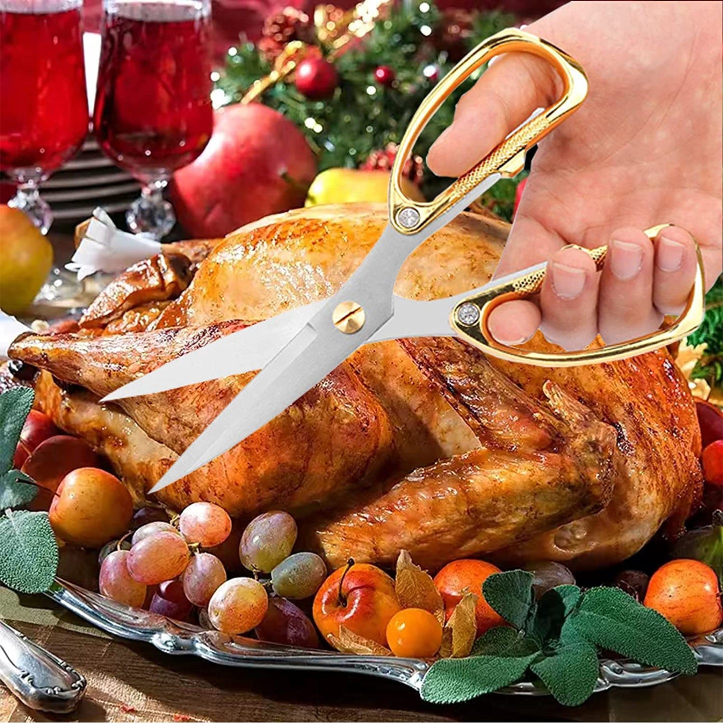 Küchen-Scheren Schwerlast-Küchenscheren-Set 2-Pack, Geflügelscheren Schwerlast-Profischnell