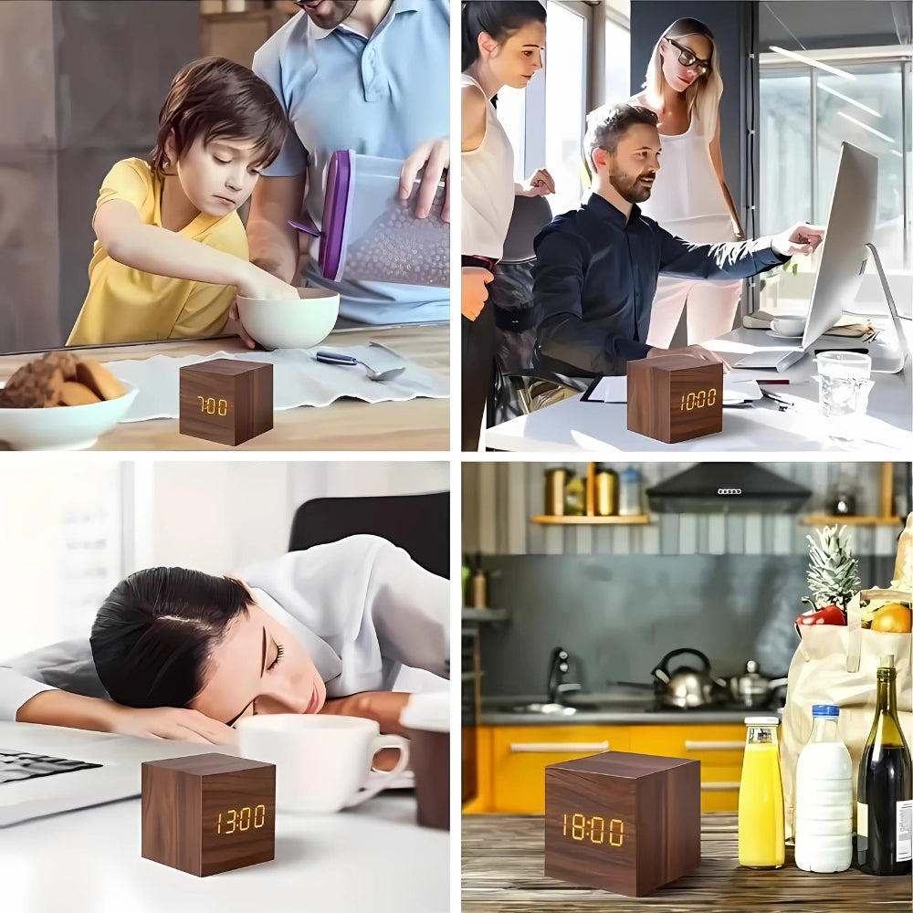 Moderner Cube LED Wecker