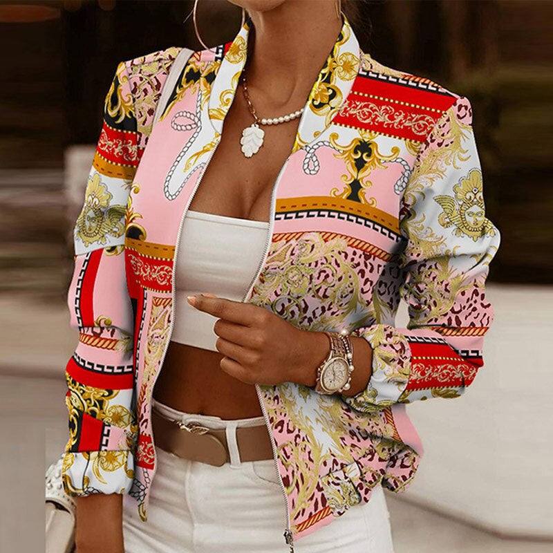 Jacke | Vintage elegante Zwischenjacke für Frauen