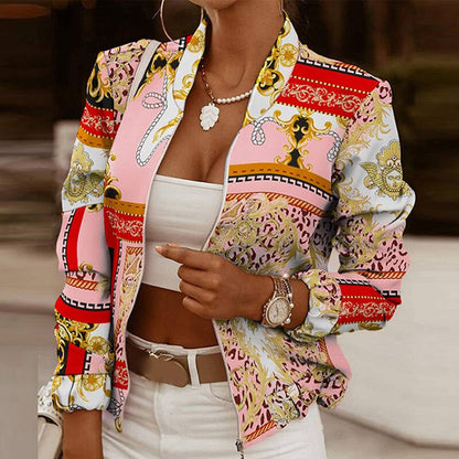 Jacke | Vintage elegante Zwischenjacke für Frauen