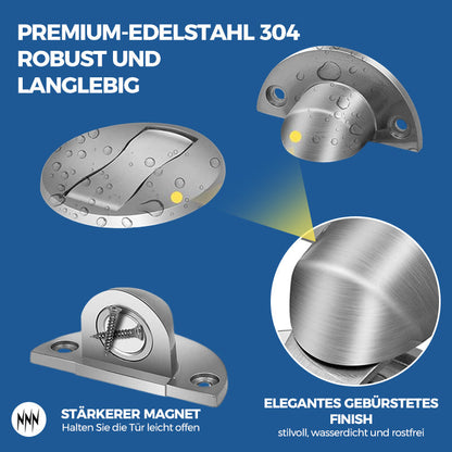Unsichtbarer magnetischer Türstopper aus Edelstahl