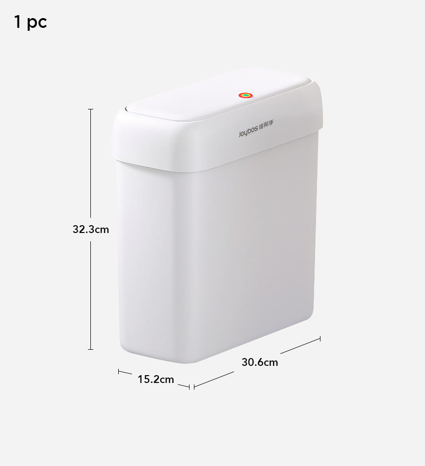 Sandsberg® Schmaler Badezimmer-Mülleimer mit Deckel Z39