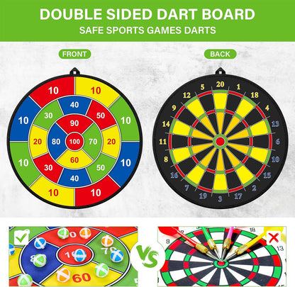 Großes doppelseitiges Dartboard für Kinder – Spielen, Lernen und Entspannen
