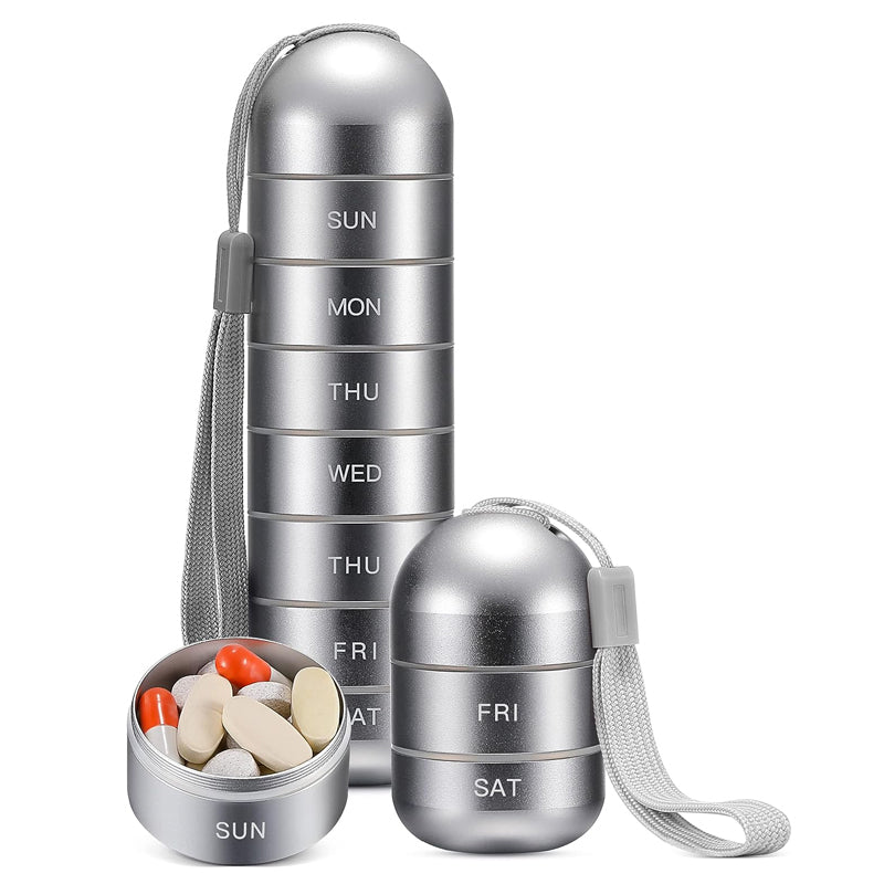 7-Tage tragbare Pillendose für Reisen