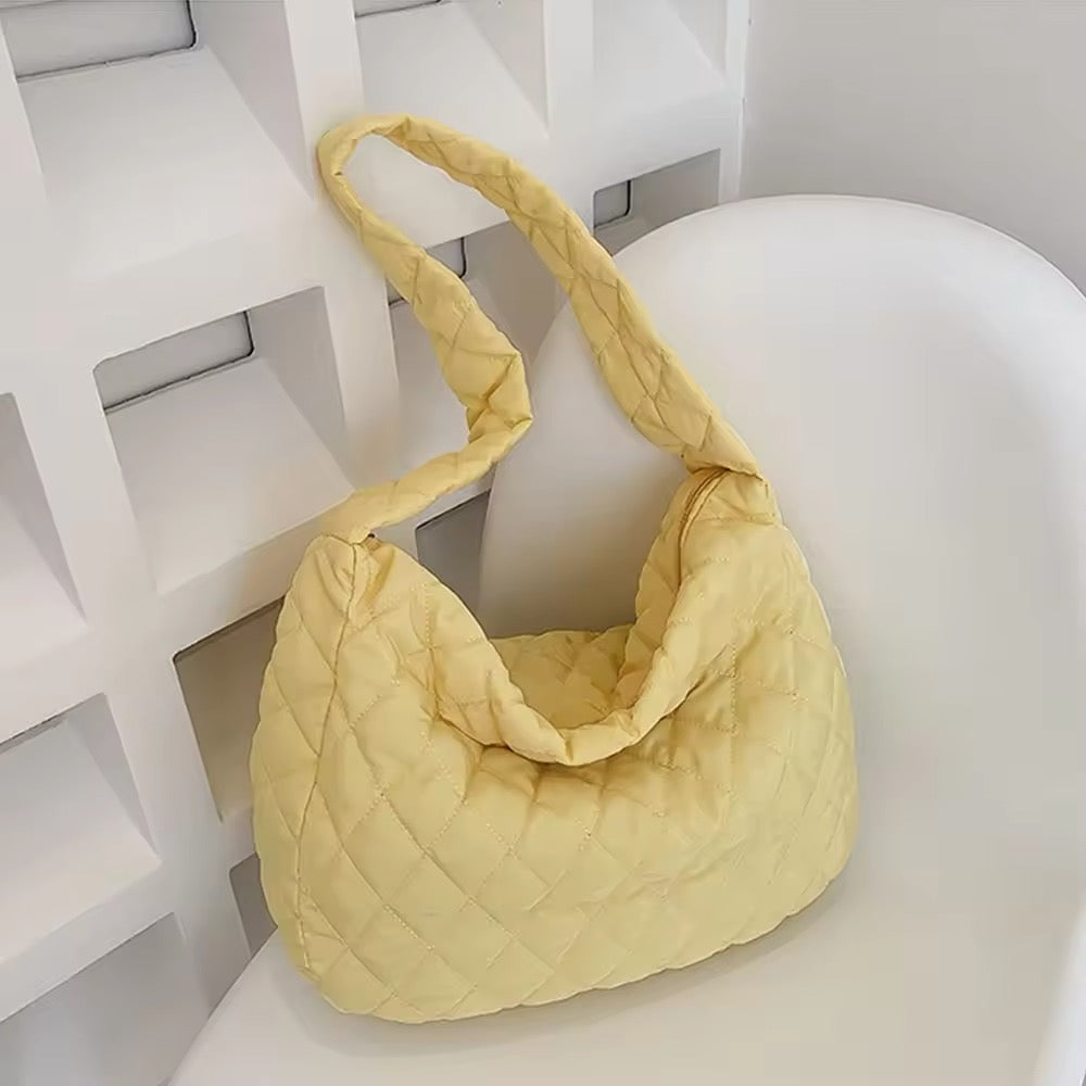 Gepolsterte Ballerina Extra Large Puffer Tote Crossbody Gepolsterte Schultertasche