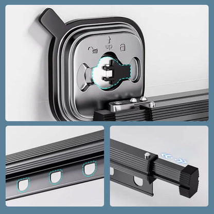 Sandsberg | Wandmontierter klappbarer Kleiderständer mit Saugnapf