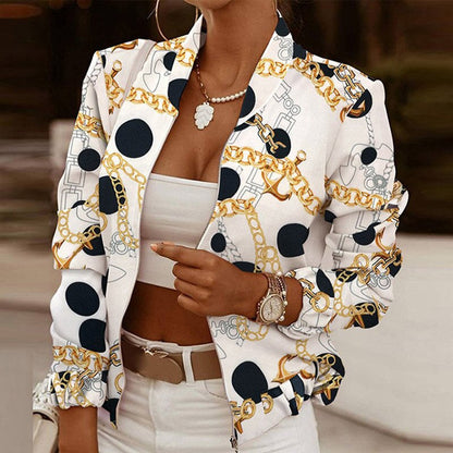 Jacke | Vintage elegante Zwischenjacke für Frauen