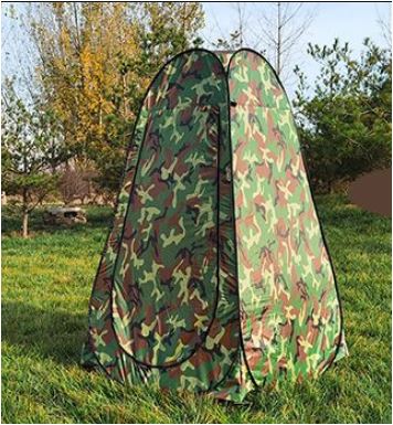 Sandsberg | Kleidung Wechsel Badezimmer Zelt mit Fenster, Einzel, Größe: 190x120x120cm (Tarnung)