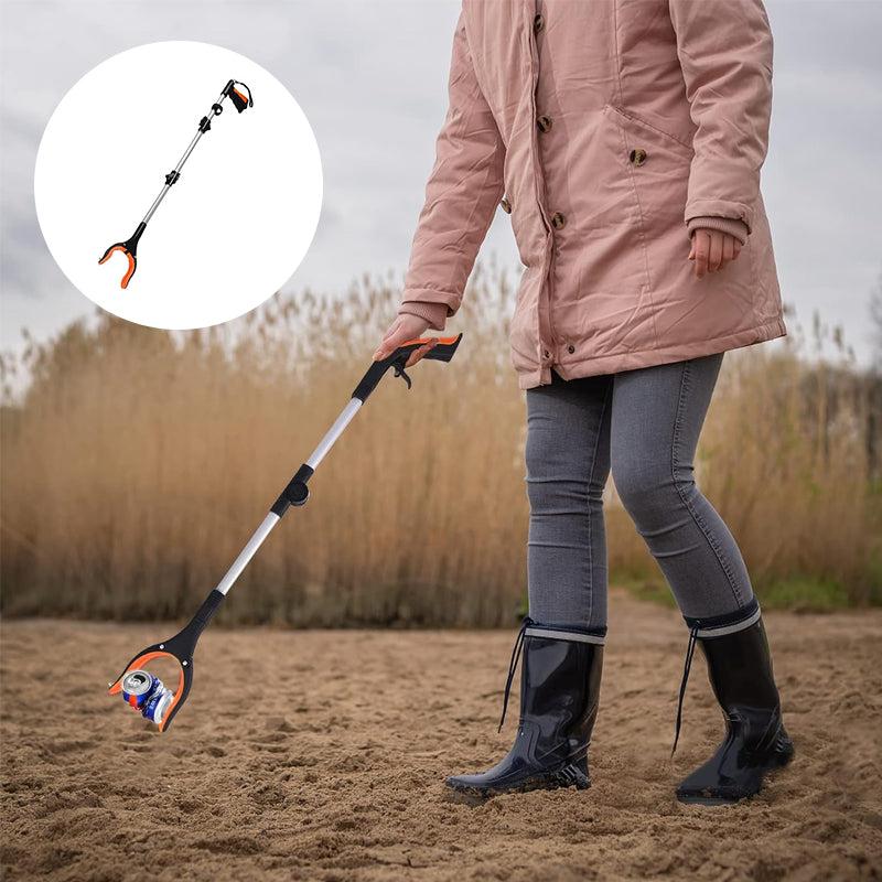 Klappbarer Greifer mit um 360° drehbarem Clip