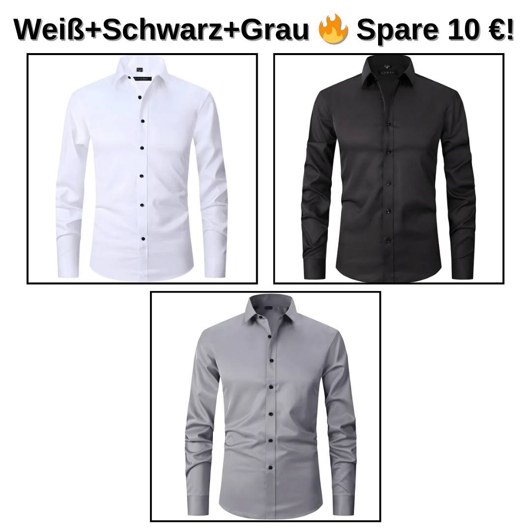 Sandsberg I Atmungsaktives, hoch elastisches Anti-Falten-Hemd