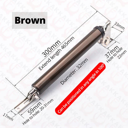 KAK Soft Closing Automatischer Türschließer - 35KG Pneumatisch, Einstellbare Geschwindigkeit, Positionierung Türstopper, Schutzhalter Hardware