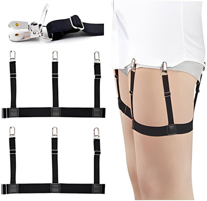 Herren Hemd-Stäbe Gummibänder Hosenträger für sicheren Hemd-Halter