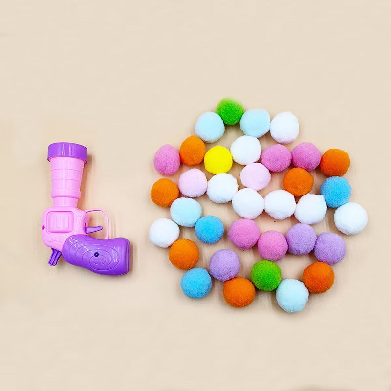 Sandsberg | Pom-Pom-Schießpistole stilles Katzenspielzeug