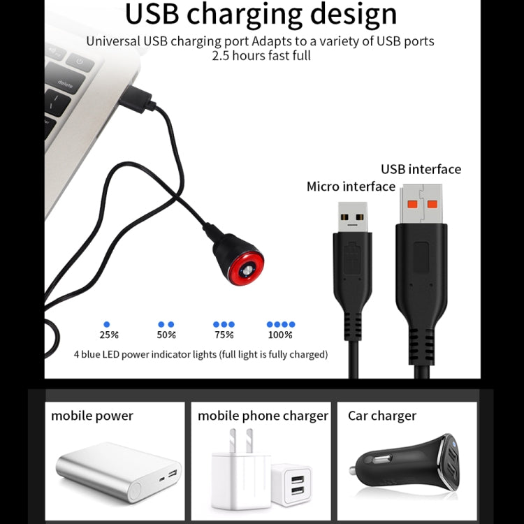 Sandsberg | Antusi Q5 Fahrrad Rücklicht Automatische Bremsinduktions Rücklichter