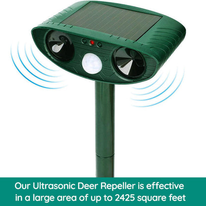 Sandsberg | Waschbär Outdoor Ultrasonic Repeller - Solarbetriebener Ultrasonic Tier- und Schädlingabwehr - Befreien Sie sich innerhalb von 48 Stunden von Waschbären