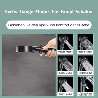 Sandsberg-Duschkopf mit sechs-Gang
