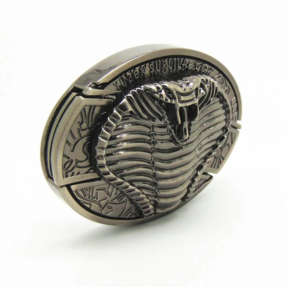 Modischer Punk-Gürtel aus echtem Leder für Herren