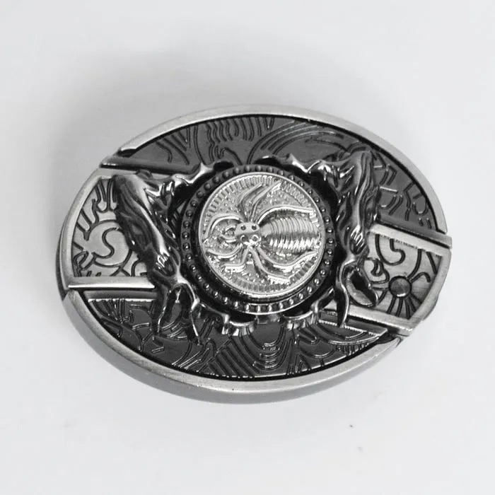 Modischer Punk-Gürtel aus echtem Leder für Herren