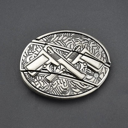 Modischer Punk-Gürtel aus echtem Leder für Herren