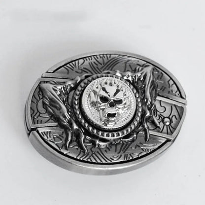 Modischer Punk-Gürtel aus echtem Leder für Herren