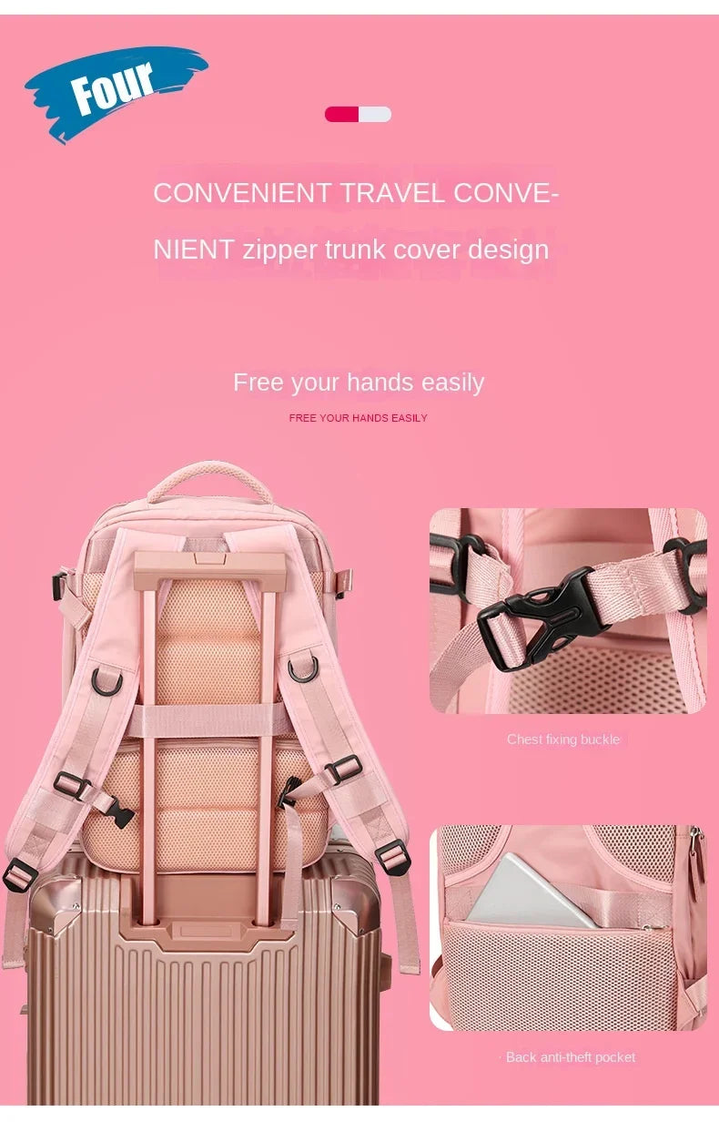 Reise-Hangepäcks-Rucksack mit Schuhfach