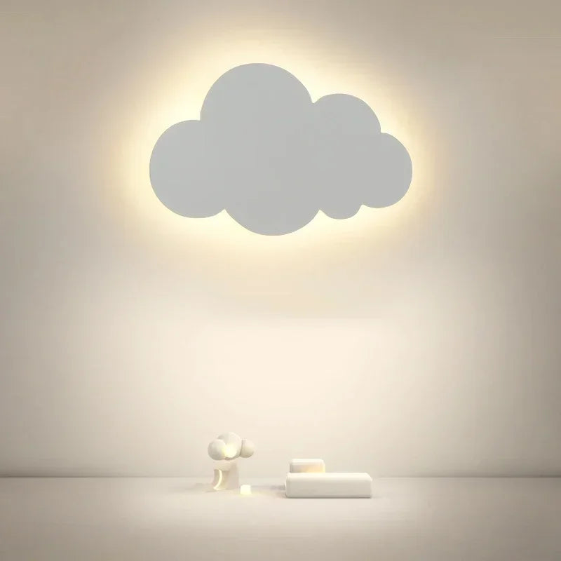 LED Cloud Wandlampe – 3-Farben-Dimmung Moderne Wandbeleuchtung für Schlafzimmer, Wohnzimmer und Babyzimmer Dekor