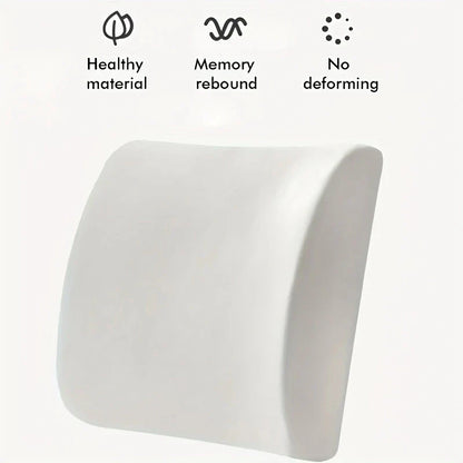 Lendenwirbelstützkissen für Bürostuhl und Autositz - Perfekt ausbalanciertes Memory-Schaum Rückenpolster, vielseitige Unterstützung für Komfort