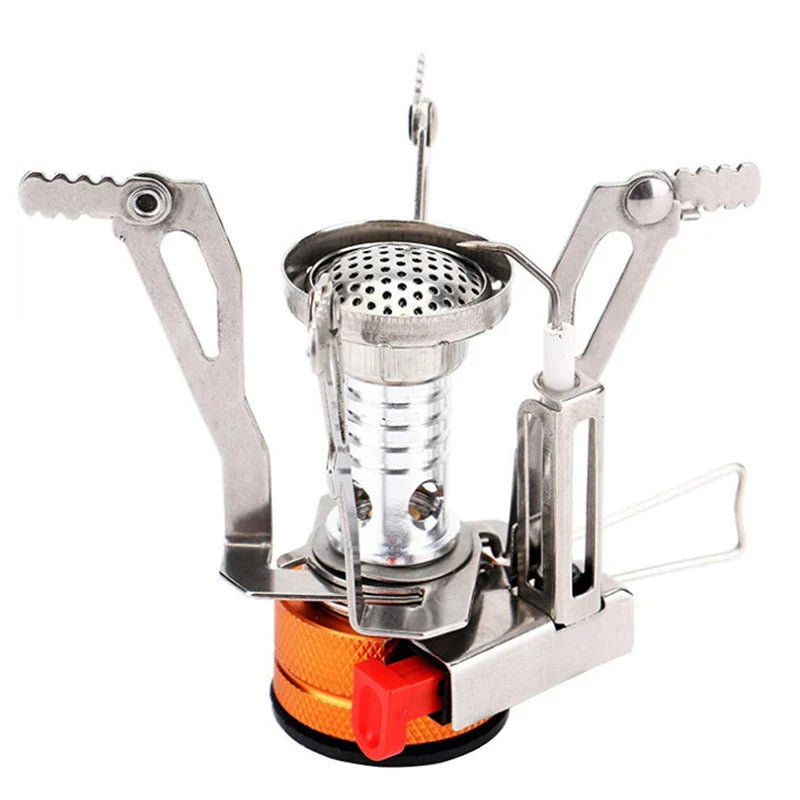 Tragbarer Outdoor Camping-Gaskocher: Aluminiumlegierung Ultra-Leicht Camp Stove für Picknick-Kochen - Essenzielle Camping-Zubehör für Überlebensofen