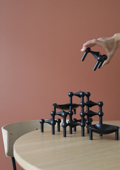 Molekulare Struktur Edelstahl Kerzenhalter