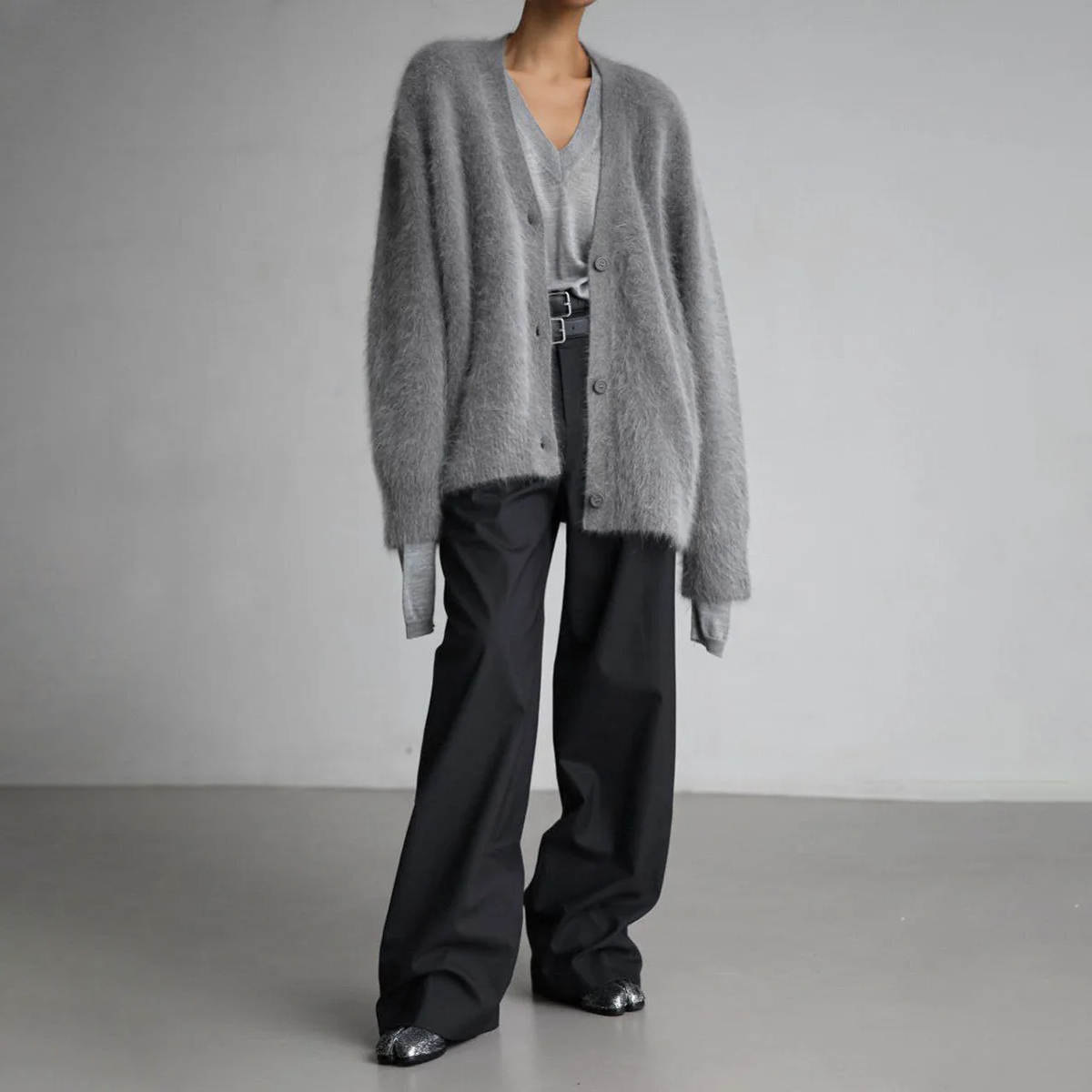 Bequeme Kaschmir-Weste mit Oversized-Schnitt