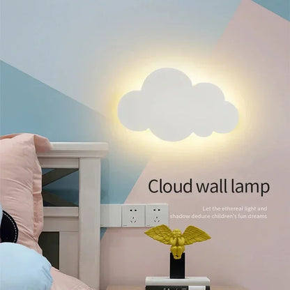 LED Cloud Wandlampe – 3-Farben-Dimmung Moderne Wandbeleuchtung für Schlafzimmer, Wohnzimmer und Babyzimmer Dekor
